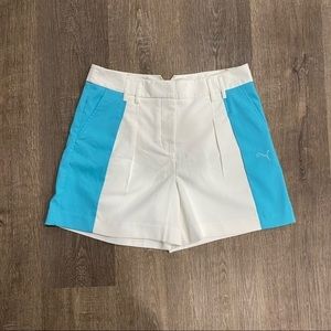 Puma Dry Cell Golf Blue & White Colorblock Shorts